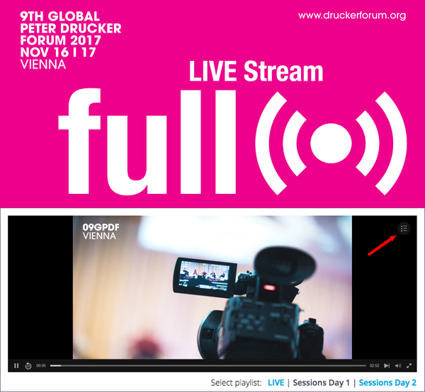 Global Peter Drucker Forum || LIVE Stream