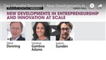 1: New Developments in Entrepreneurship and Innovation at Scale